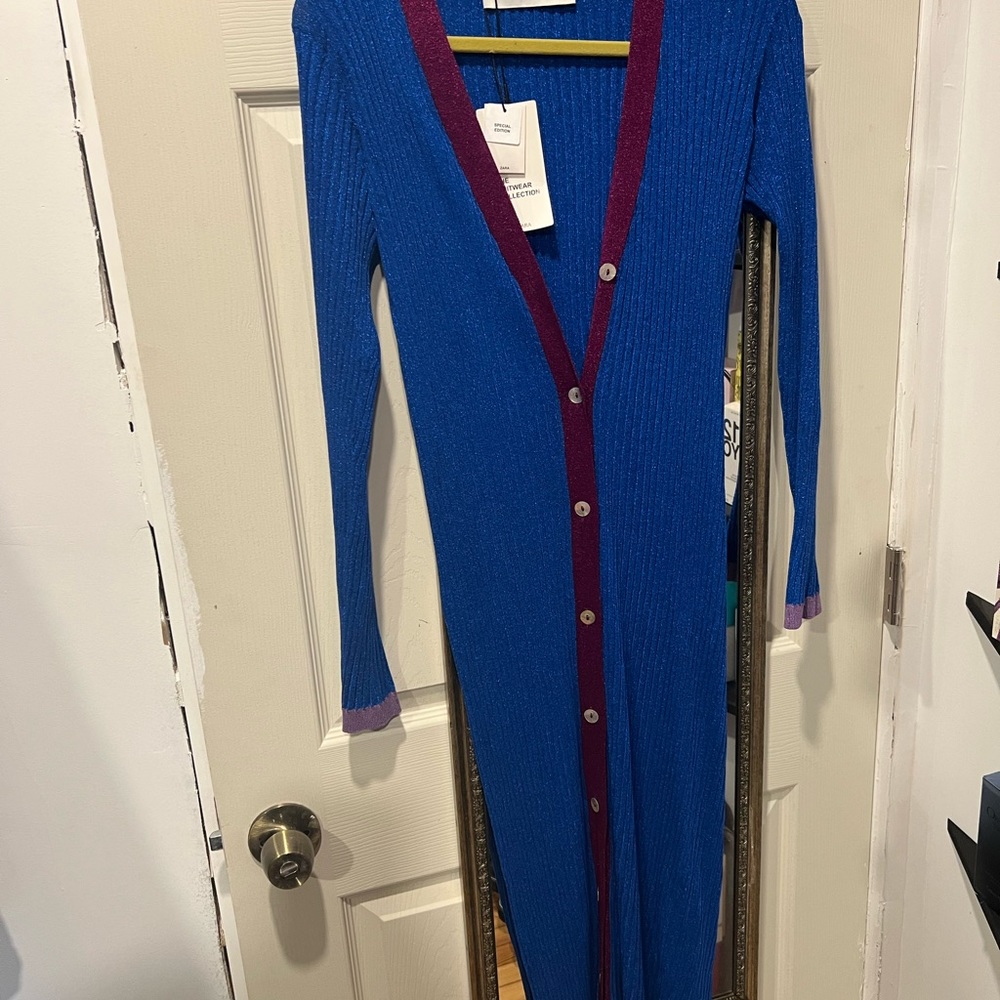 Zara knit metallic cardigan. Special edition, size M - Picture 2 of 4